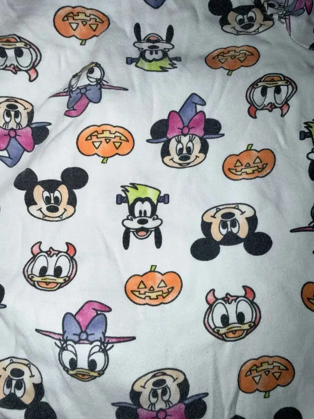 Vintage Disney Baby Mickey Mouse and Friends Halloween Footie Sleeper Pajamas 6-